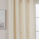 2er Set Vorhang Ösen »Osaka« HxB 245x140 cm Creme 100% Baumwolle Linenlook Makrameespitze Bommeln Raffhalter Gardinen Vorhang 3F3A7213_39050642-878a-457d-a71f-4c9985db58eb | girdinenbox.com