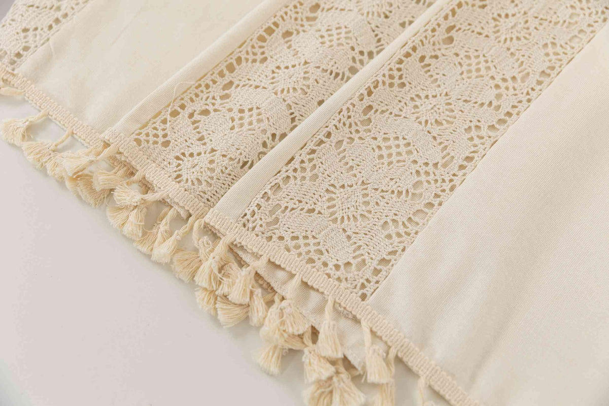 2er Set Vorhang Ösen »Osaka« HxB 245x140 cm Creme 100% Baumwolle Linenlook Makrameespitze Bommeln Raffhalter Gardinen Vorhang 3F3A7248_2b9621d6-c33d-4d8d-b05c-f4b173bed67c | girdinenbox.com
