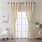 2er Set Vorhang Ösen »Osaka« HxB 245x140 cm Creme 100% Baumwolle Linenlook Makrameespitze Bommeln Raffhalter Gardinen Vorhang 3F3A7254_65afe2b5-8e71-48ea-854b-85d51f4f721a | girdinenbox.com