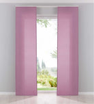 2er Pack Flächenvorhänge Schiebegardinen komplett Set Cationic blickdicht Leinen Optik natura seidenmatt Landhaus Stil 204411-2 Rosa Schiebegardine Fl_chenvorh_nge_rosa | girdinenbox.com