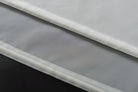 Doppel Raffrollo Palma Microsatin matt Voile Faltgardinen Faltrollo Schlaufenrollo mit Universalgardinenband 20410 Raffrollo Img29914 | girdinenbox.com