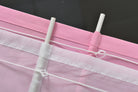 Doppel Raffrollo Palma Microsatin matt Voile Faltgardinen Faltrollo Schlaufenrollo mit Universalgardinenband 20410 Raffrollo Img29947 | girdinenbox.com