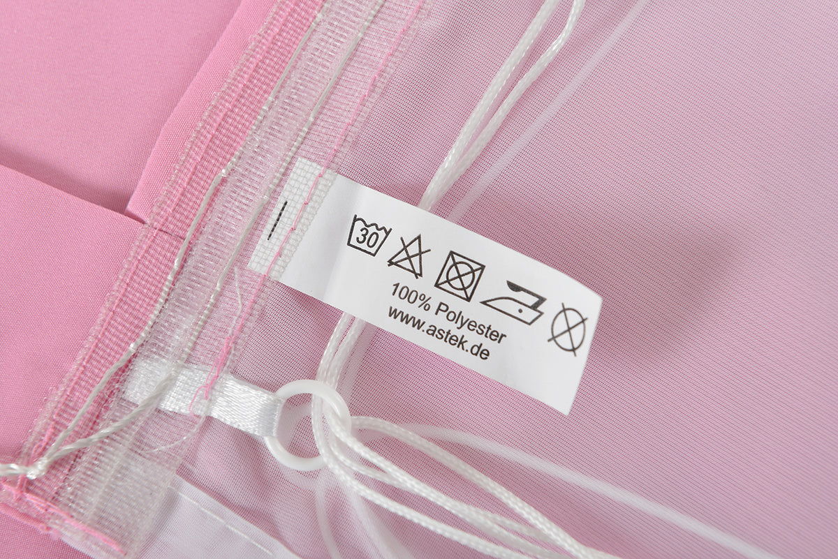 Doppel Raffrollo Palma Microsatin matt Voile Faltgardinen Faltrollo Schlaufenrollo mit Universalgardinenband 20410 Raffrollo Img29953 | girdinenbox.com