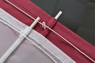 Doppel Raffrollo Palma Microsatin matt Voile Faltgardinen Faltrollo Schlaufenrollo mit Universalgardinenband 20410 Raffrollo Img29967 | girdinenbox.com