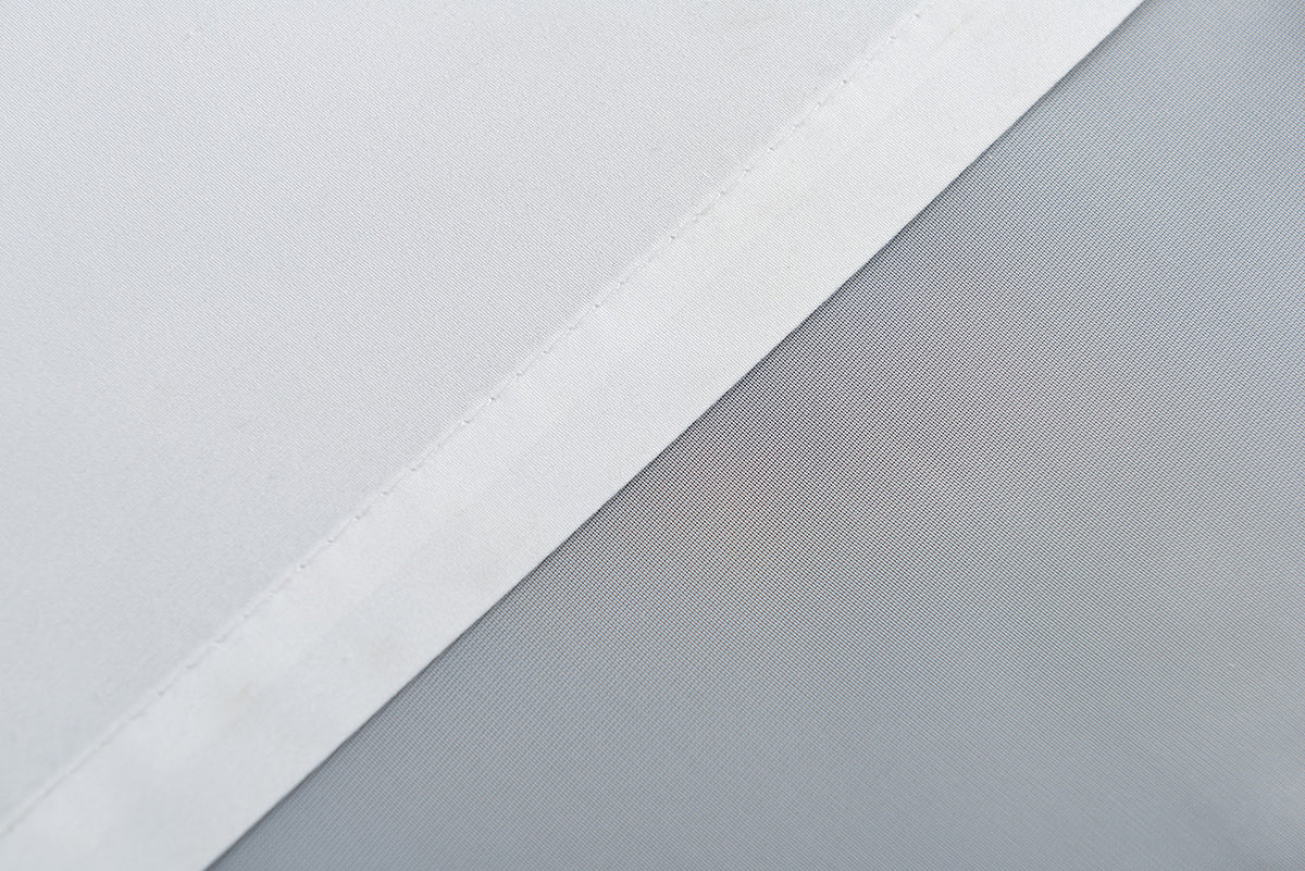 Doppel Raffrollo Palma Microsatin matt Voile Faltgardinen Faltrollo Schlaufenrollo mit Universalgardinenband 20410 Raffrollo Img30024 | girdinenbox.com