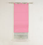 Doppel Raffrollo Palma Microsatin matt Voile Faltgardinen Faltrollo Schlaufenrollo mit Universalgardinenband 20410 Raffrollo Img37001 | girdinenbox.com