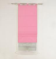 Doppel Raffrollo Palma Microsatin matt Voile Faltgardinen Faltrollo Schlaufenrollo mit Universalgardinenband 20410 Raffrollo Img37001 | girdinenbox.com