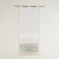 Doppel Raffrollo Palma Microsatin matt Voile Faltgardinen Faltrollo Schlaufenrollo mit Universalgardinenband 20410 Raffrollo Img37003 | girdinenbox.com