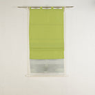 Doppel Raffrollo Palma Microsatin matt Voile Faltgardinen Faltrollo Schlaufenrollo mit Universalgardinenband 20410 Raffrollo Img37004 | girdinenbox.com