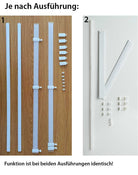 2er Pack Flächenvorhänge Schiebegardinen komplett Set Cationic blickdicht Leinen Optik natura seidenmatt Landhaus Stil 204411-2 Schiebegardine schiebe_zubhoer_neu_144 | girdinenbox.com