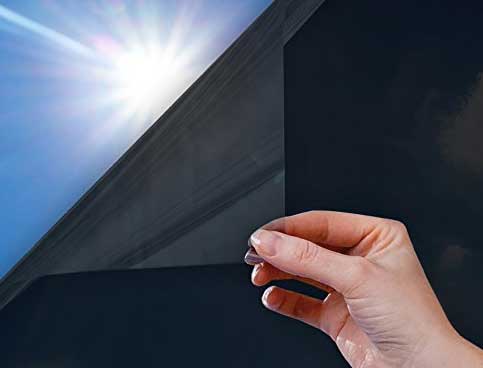 Fensterfolie selbsthaftend Sichtschutzfolie Anti-UV statische Haftung Folie selbstklebend 201916000 Folien solar_uv_black-2_08a44ee7-6226-4ce6-a913-c74afa3c7f0f | girdinenbox.com